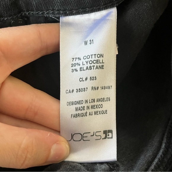 Joe’s Jeans Grayish Black Slim Straight Leg Jeans Womens Size 31/12 - Picture 9 of 13